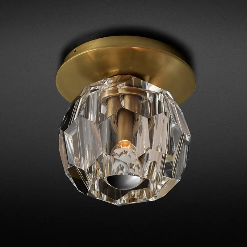 plafonnier nordique en cristal pour décoration intérieure élégante - vue 9 sur 12