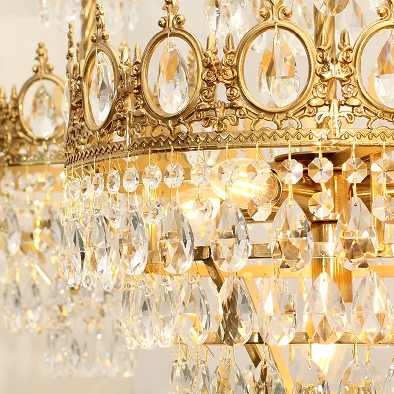 lustre en cristal pour un éclairage élégant et raffiné - vue 4 sur 14