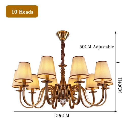 lustre de luxe classique suspension éclairage décorations luminaires de plafond - vue 11 sur 15