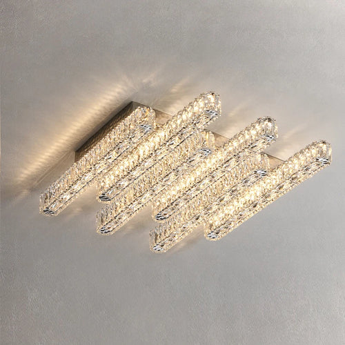 Plafonnier moderne de luxe en cristal - vue 2 sur 9