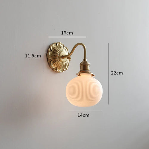 applique led verre gris fumé cuivre moderne intérieur - vue 11 sur 23