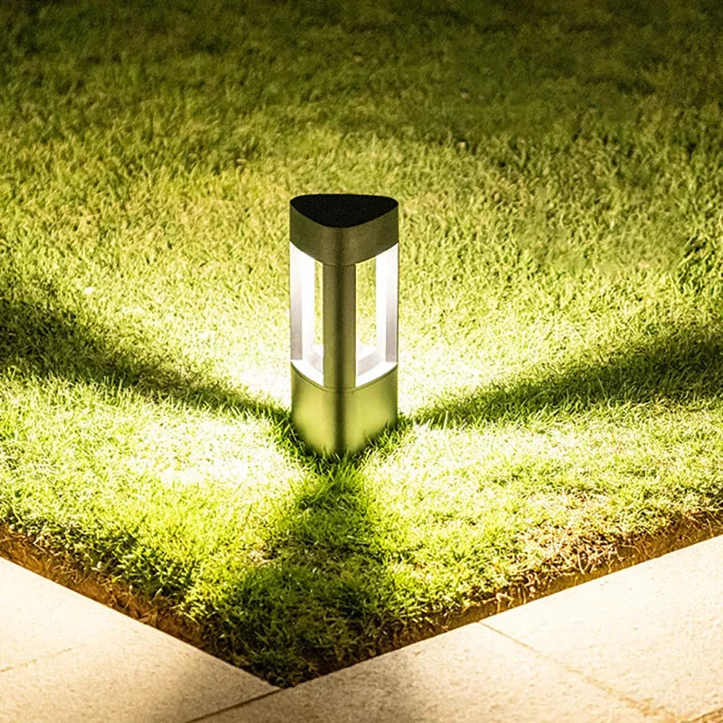borne lumineuse led pour éclairage extérieur jardin terrasse et allée