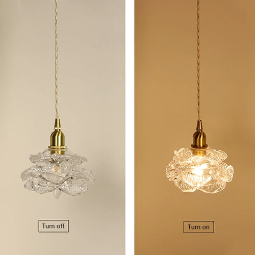 lustre en verre romantique vintage pour un éclairage élégant