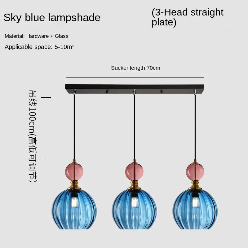 suspension moderne en verre décoratif pour enfants - vue 11 sur 13