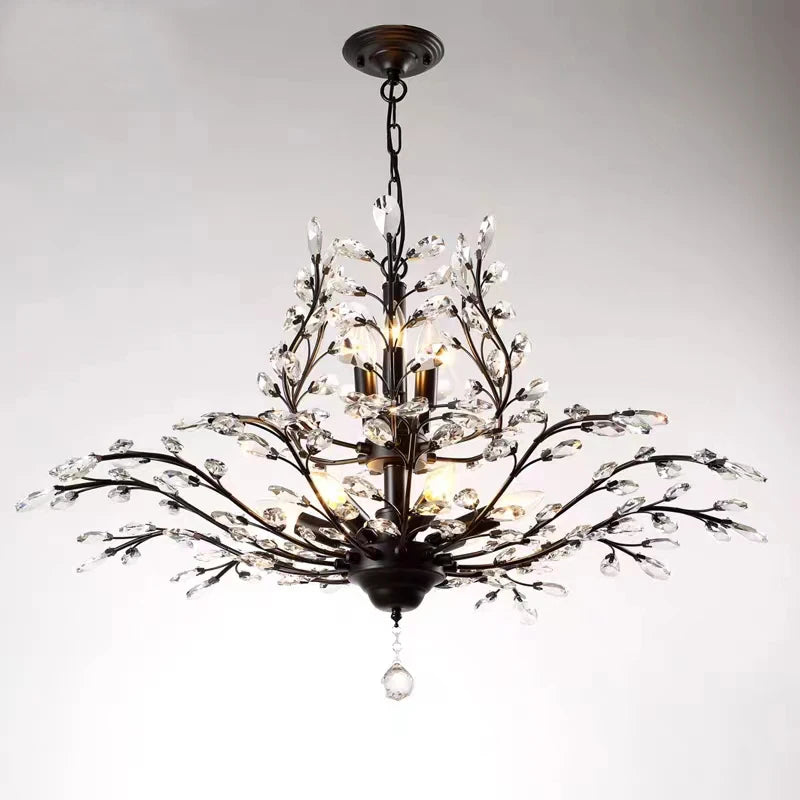 lustre en cristal rétro pour magasin créatif et original - vue 2 sur 13