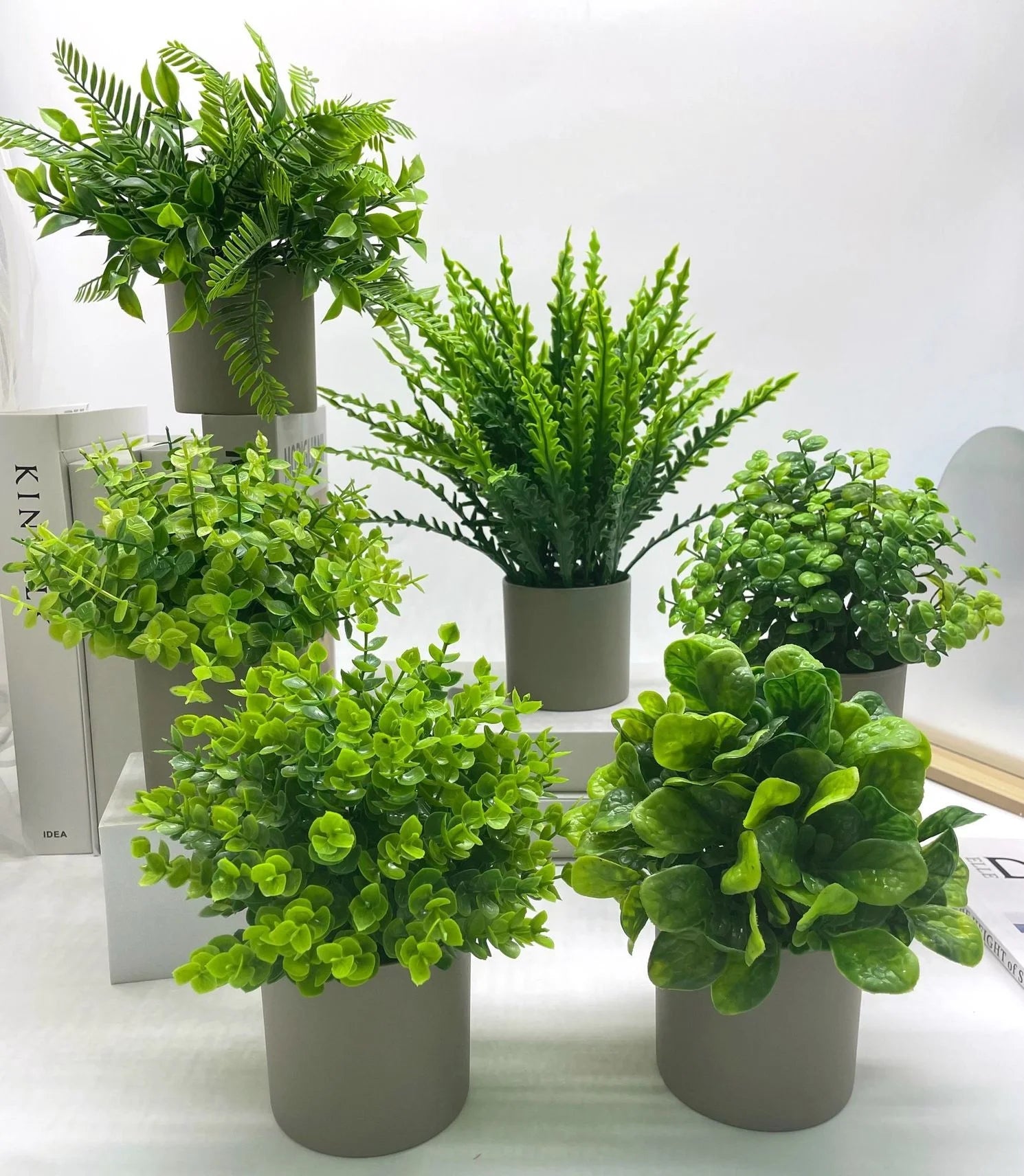 plantes artificielles bonsaï décorations de bureau et jardin - vue 3 sur 11