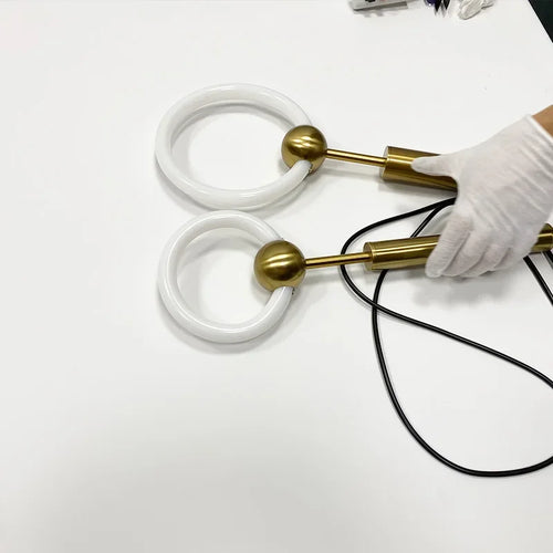 lustres led modernes luxueux lampes suspendues décoration - vue 4 sur 16