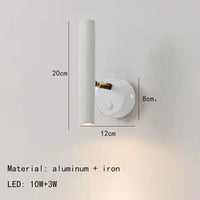 applique murale led rotative moderne pour lecture et