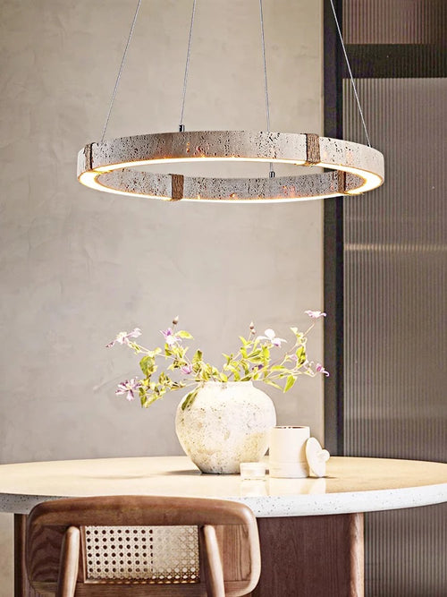 lustre tendance décoration intérieure en pierre moderne - vue 2 sur 10