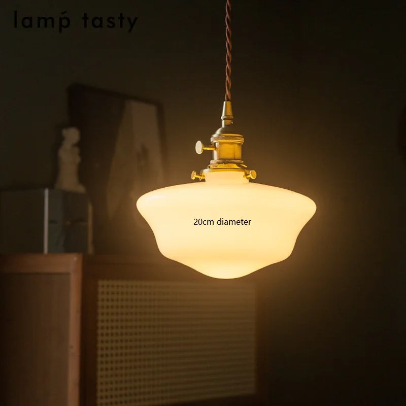 iwhd suspension led en verre et cuivre style nordique moderne - vue 26 sur 28