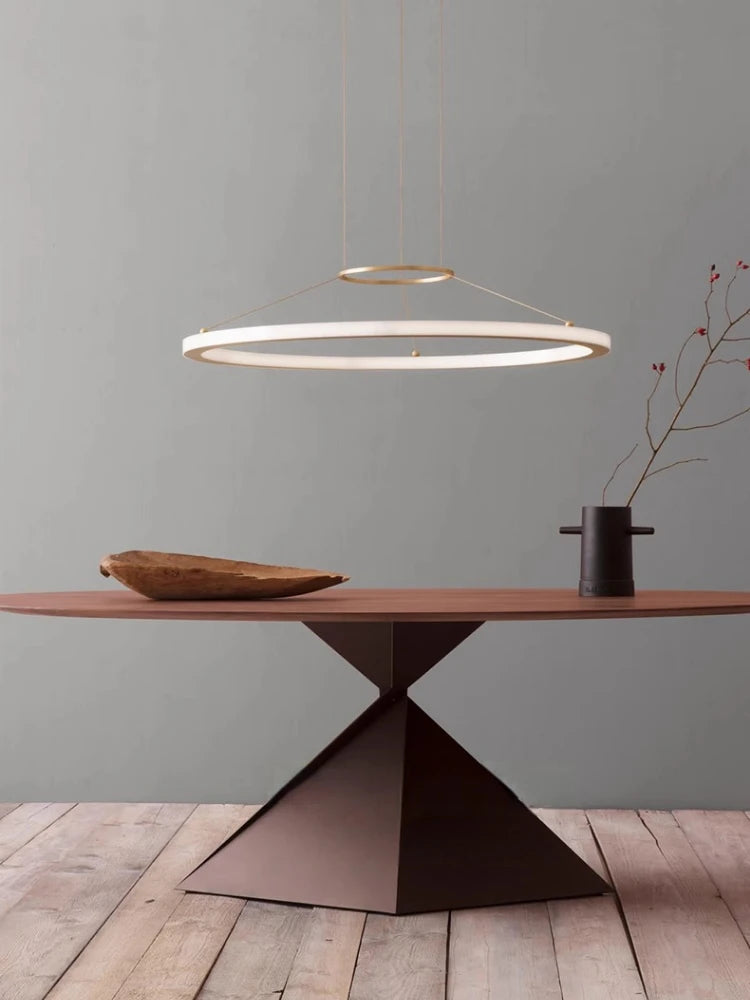 suspension circulaire minimaliste pour intérieur moderne créatif - vue 4 sur 8