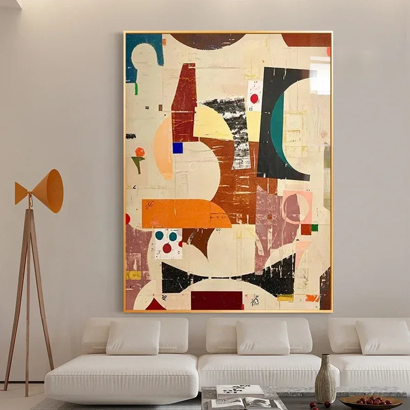 peinture abstraite pour décoration murale et intérieure