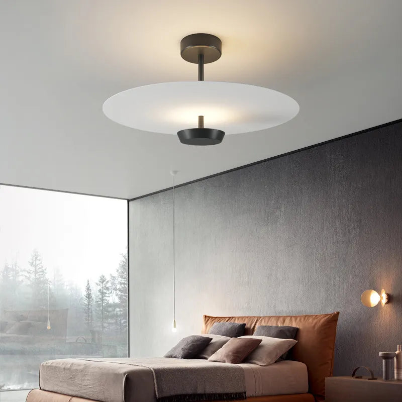 Plafonnier LED design nordique doré minimaliste