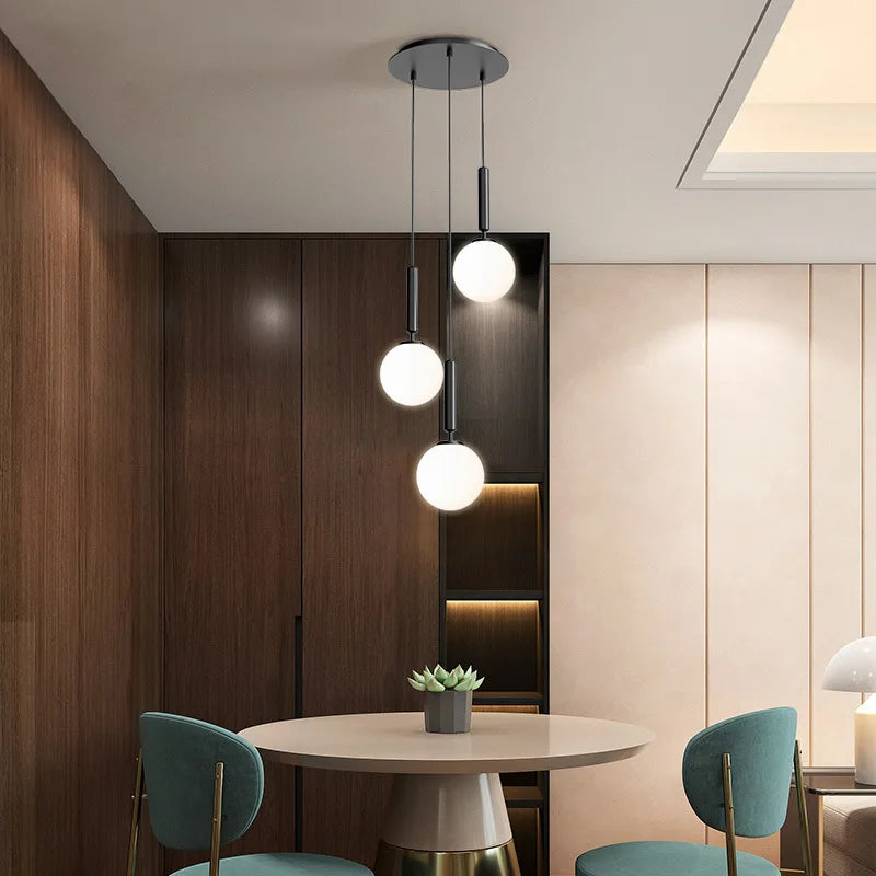 lustre moderne en verre pour décoration intérieure élégante - vue 2 sur 17