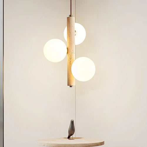 lustre en pierre rétro pour décoration intérieure élégante - vue 3 sur 8