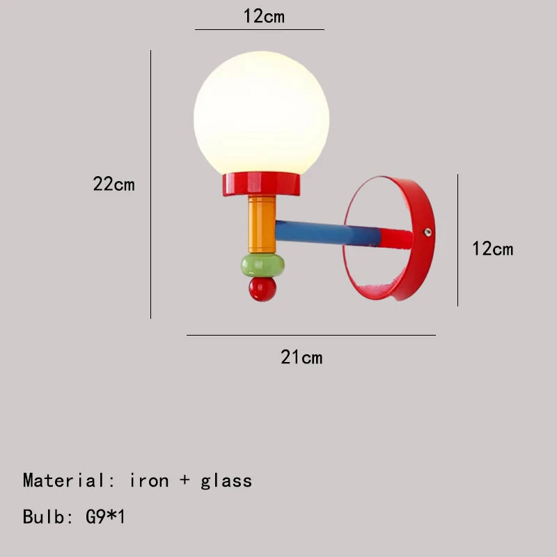 lustre moderne en métal pour décoration intérieure élégante et colorée