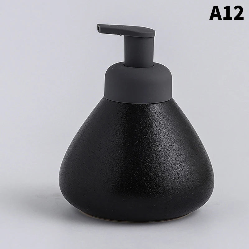 bouteille céramique distributeur savon liquide et gel douche - vue 17 sur 18