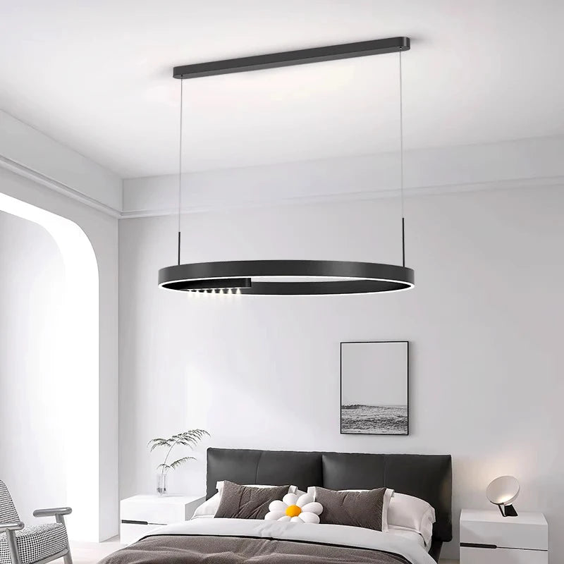 lustre moderne simple led pour éclairage intérieur