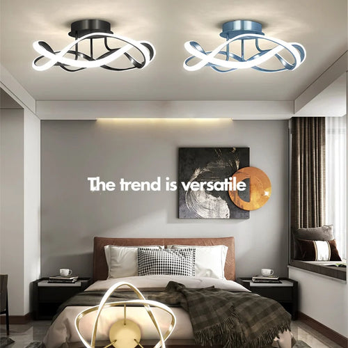 plafonniers led modernes en forme de cage à oiseaux pour décoration intérieure - vue 4 sur 10