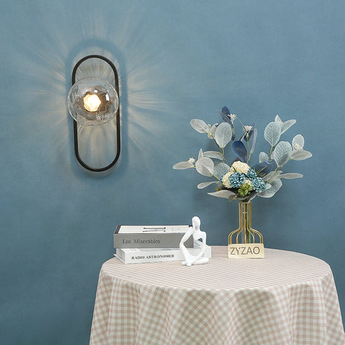 applique murale led en verre pour allée et arrière-plan d'hôtel - vue 7 sur 9