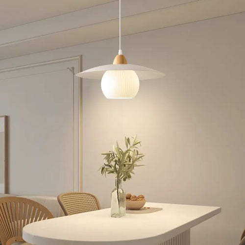 suspension nordiques led en bois massif pour restaurant - vue 4 sur 30