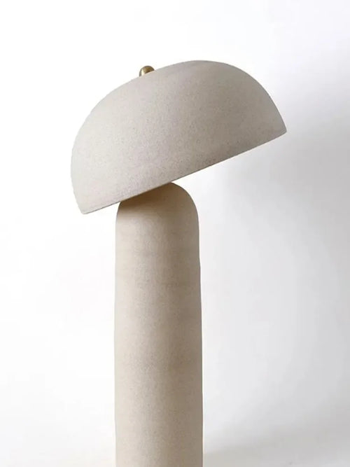 lampe à poser en poterie japonaise style wabi-sabi décoration artistique - vue 5 sur 8