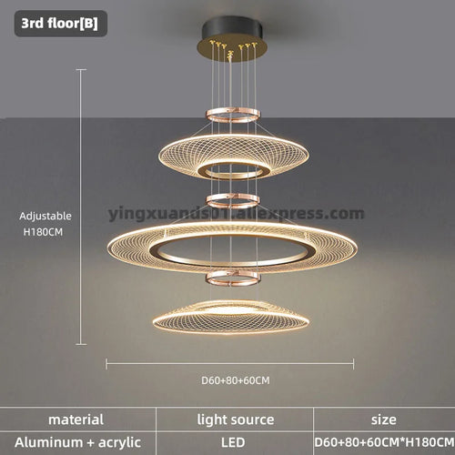 Plafonniers pour salon double lampes suspendues pour cuisine île hôtel Restaurant lustres LED Suspension - vue 11 sur 11