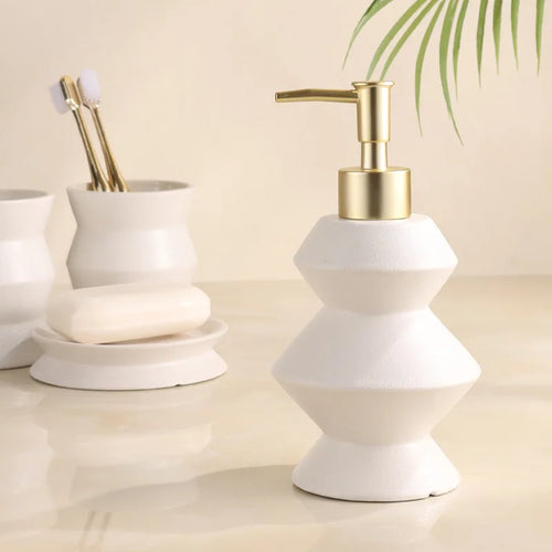 lot de 4 bouteilles en céramique pour salle de bain - vue 3 sur 7