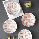 Bol ramen japonais ceramique motif floral 12l