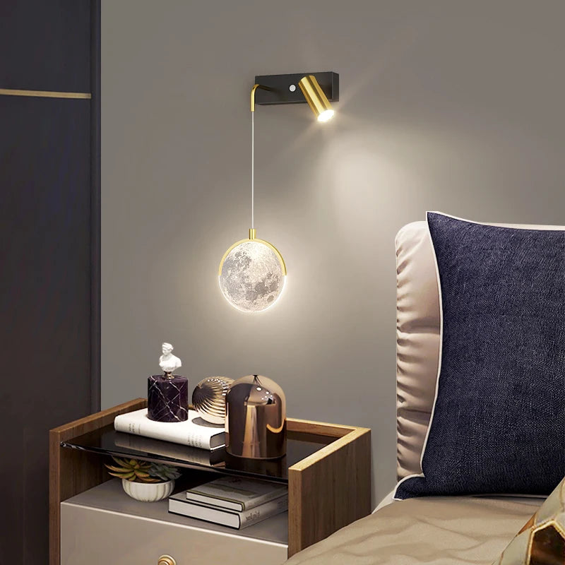 applique murale moderne à deux têtes design créatif pour intérieur - vue 4 sur 11