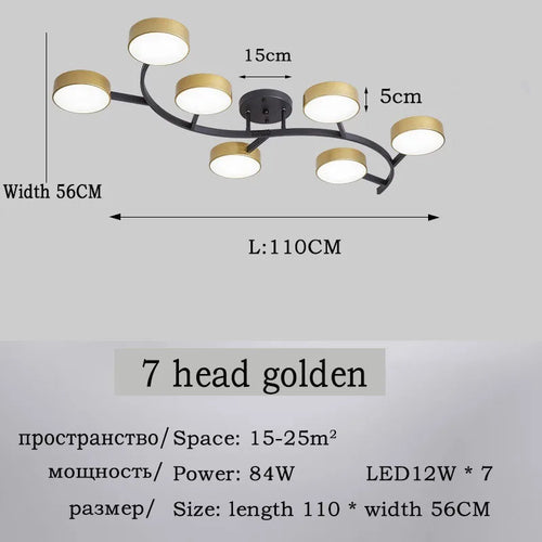 plafonnier led design moderne pour éclairage intérieur élégant - vue 15 sur 17