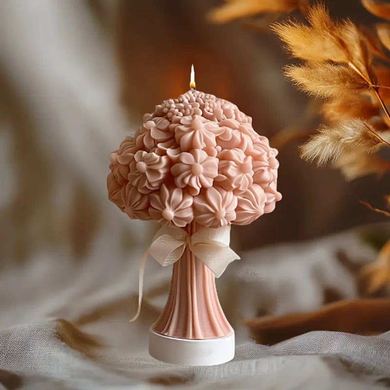 nouveau moule silicone bouquet roses chrysanthème pivoine cadeau saint valentin - vue 4 sur 18