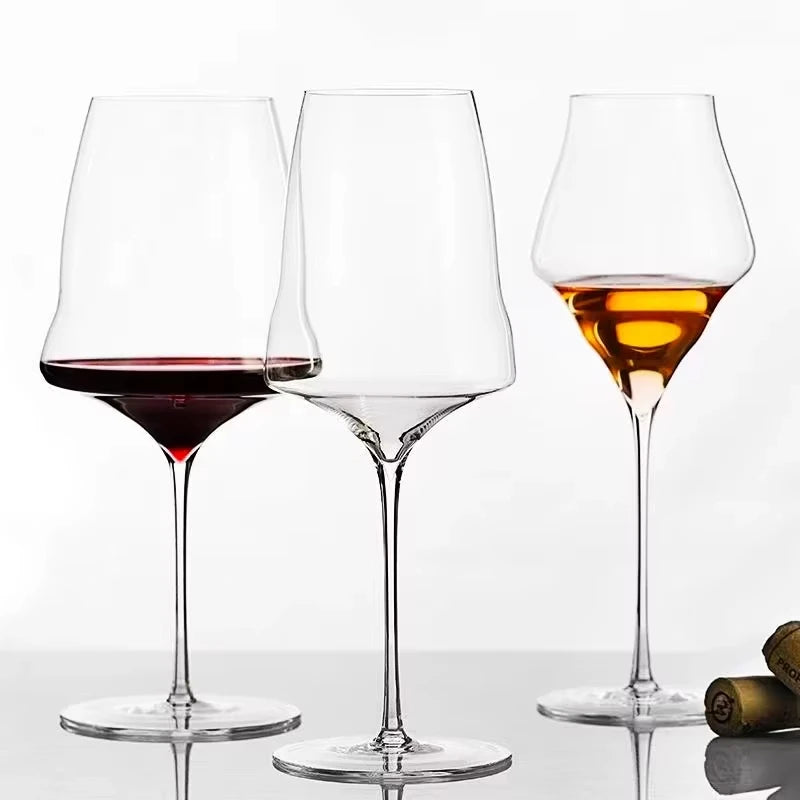 Verre à champagne cristal fin fait main léger - vue 5 sur 7