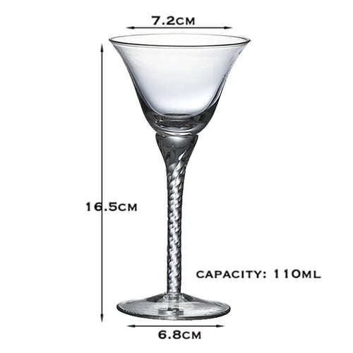 Verre cocktail élégant forme margarita champagne transparent