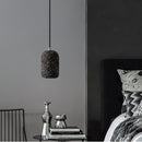suspension moderne en ciment industriel led nordique