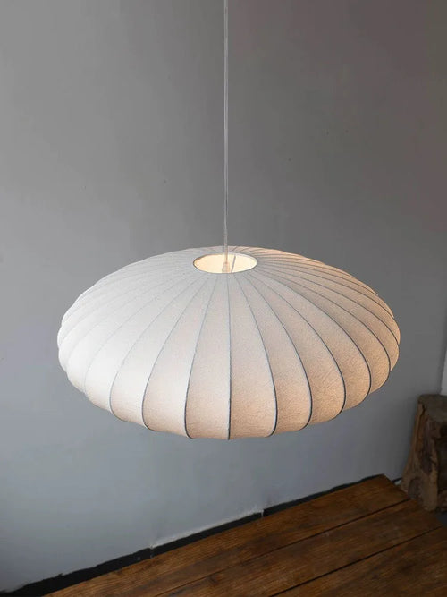 suspension moderne en soie style wabi sabi pour décoration intérieure - vue 5 sur 10
