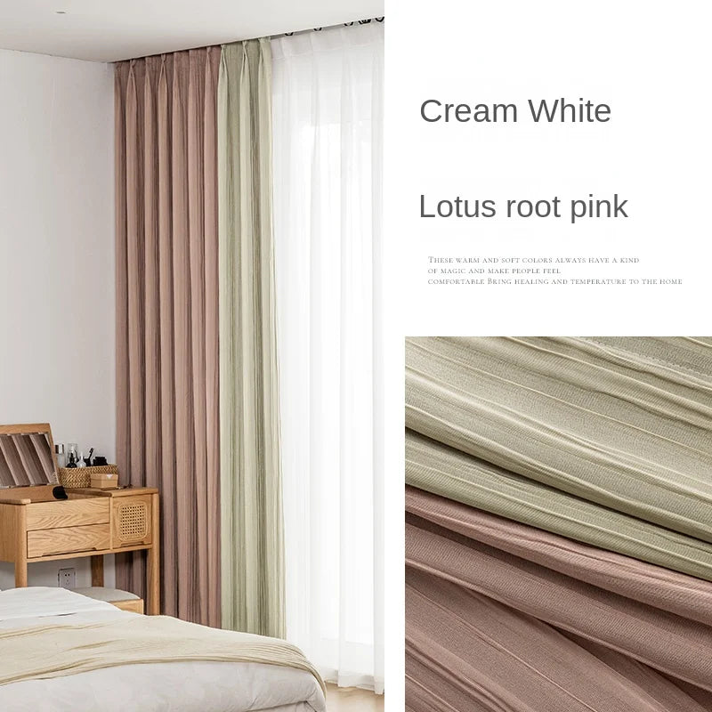 Rideau occultant moderne plissé isolation thermique salon chambre