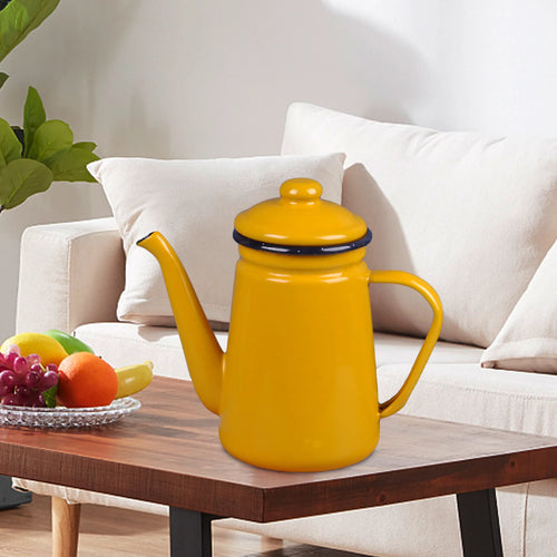 Cafetiere emaillee vintage 1 1l style retro polyvalente - vue 7 sur 7