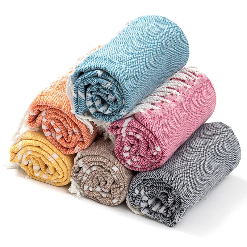 Serviette de plage coton extra large séchage rapide