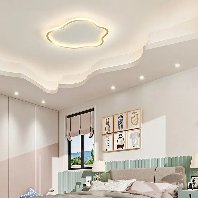 Plafonnier moderne à LEDs pour salon salle à manger chambre d'enfants balcon nuages créatifs