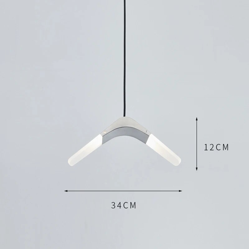 Suspension LED volantes modernes pour salle à manger