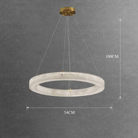 suspension circulaire en marbre pour décoration intérieure