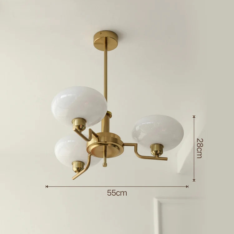 lustre bauhaus en verre pour décoration moderne et design - vue 7 sur 13
