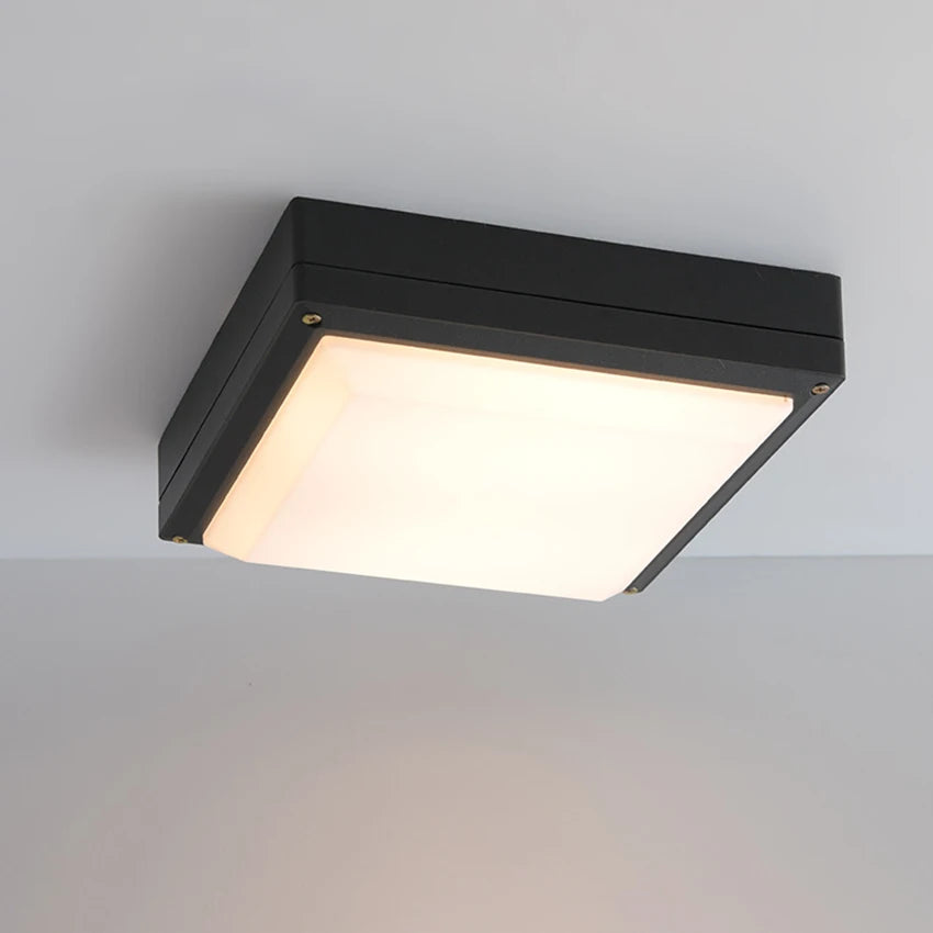 plafonnier extérieur étanche pour éclairage de jardin et terrasse - vue 4 sur 8