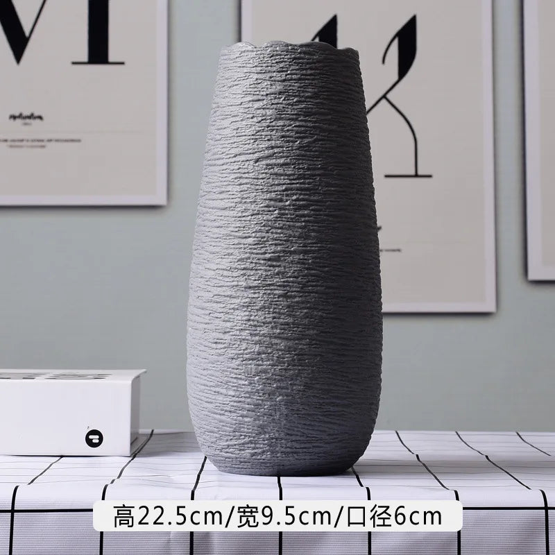 vase en céramique décoratif pour fleurs sèches intérieur maison - vue 10 sur 10