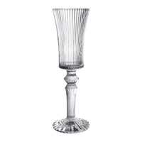 Verres champagne cristal rayures style rétro dégustation