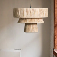 lustre en rotin style japonais fait à la main créatif