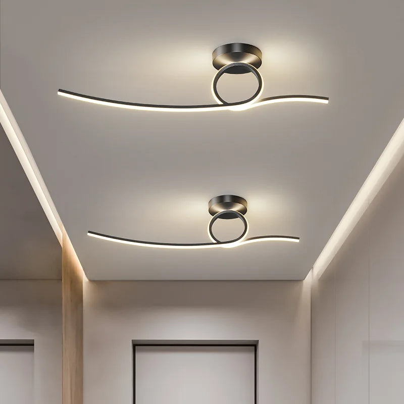 Plafonnier design moderne à leds pour plafond intérieur décoratif