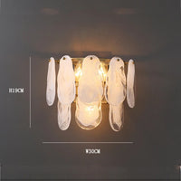 lustre moderne en verre givré doré design suspendu décoratif