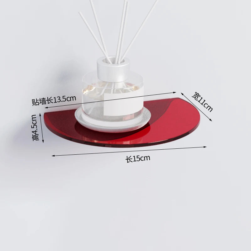 étagère flottante acrylique pour rangement invisible moderne - vue 18 sur 46